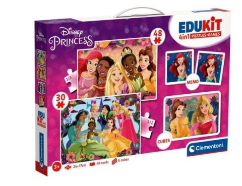 Puzzle Clementoni 2w1 Memo Klocki Princess 18297
