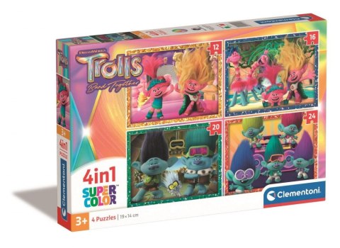 Puzzle Clementoni 4w1 Trolls 3 21527