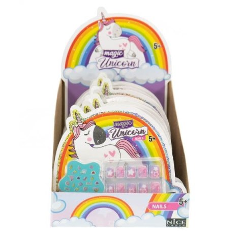 ZEST PIEKN PAZNOKCIE NAKLEJ JEDNOROZ 15X13 B/C