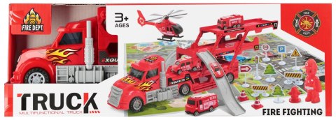 Auto ciężarowe Transporter z akcesoriami Straż Pożarna MEGA CREATIVE 543853