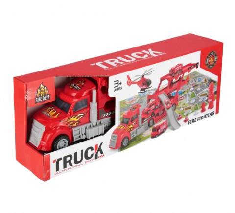Auto ciężarowe Transporter z akcesoriami Straż Pożarna MEGA CREATIVE 543853