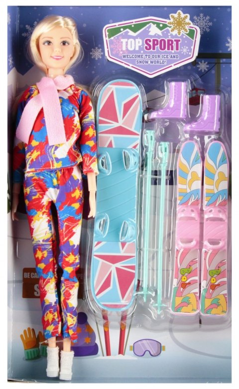 Lalka 29 cm z akcesoriami Narty MEGA CREATIVE 543708