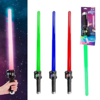 Miecz świetlny 60 cm z efektami świetlnymi i dźwiękowymi 3 kolory mix