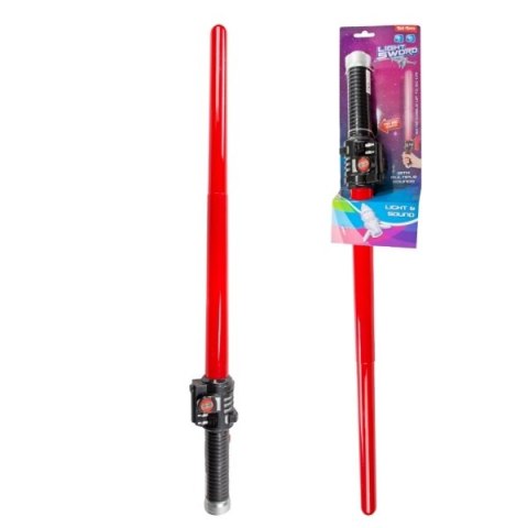 Miecz świetlny 60 cm z efektami świetlnymi i dźwiękowymi 3 kolory mix