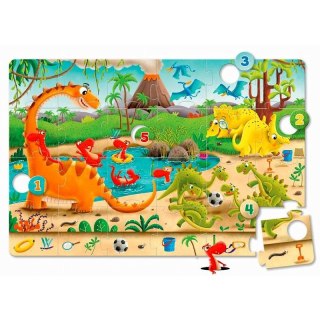 Puzzle 24 elementy Dinozaury GRANNA 4410