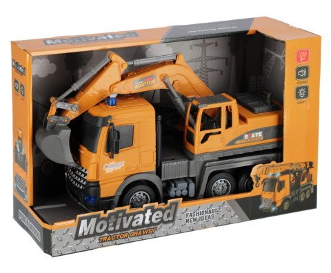 Auto ciężarowe na baterie Koparka MEGA CREATIVE 543867