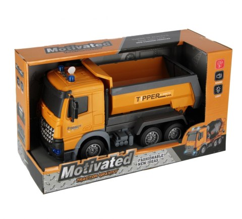 Auto ciężarowe na baterie Wywrotka MEGA CREATIVE 543866