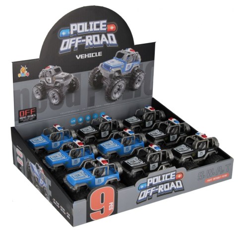 Auto terenowe Policja 13cm mix MEGA CREATIVE 544206