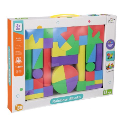 Klocki piankowe 47 elementów MEGA CREATIVE 545066