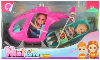 Lalka 15 cm z akcesoriami Helikopter MEGA CREATIVE 544855