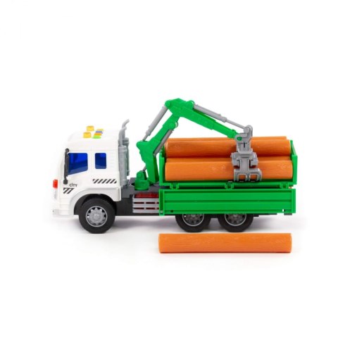Auto ciężarowe 32cm City światło/dzwięk podnośnik POLESIE 96029 WADP