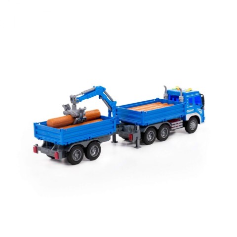 Auto ciężarowe 50cm City światło/dzięk niebieska przyczepa POLESIE 96036 WADP