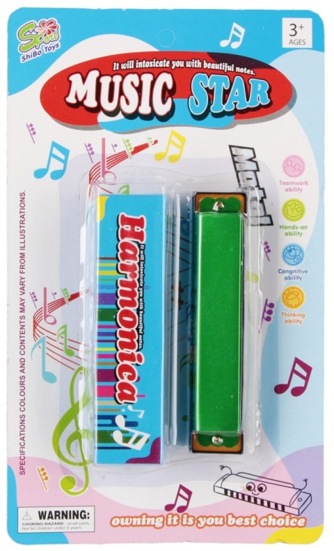 Instrumenty muzyczne Harmonijka mix MEGA CREATIVE 545456