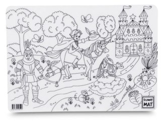 Mata na stół do kolorowania wymazywalna 25x35 cm Książe Strigo PILOT SFU1351