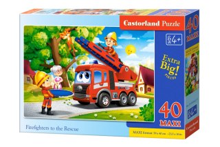 Puzzle 40 el. Maxi Firefighters to the Rescue CASTORLAND B-040407