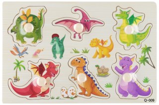 Układanka drewniana Dinozaury MEGA CREATIVE 545198
