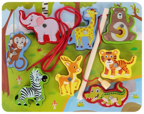 Układanka drewniana magnetyczna ZOO MEGA CREATIVE 545204