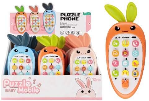 Zabawka dla dzieci Telefon Króliczek 16cm mix MEGA CREATIVE 545213