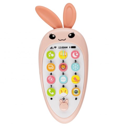 Zabawka dla dzieci Telefon Króliczek 16cm mix MEGA CREATIVE 545213