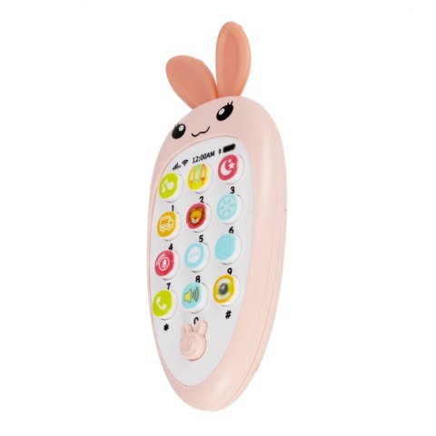Zabawka dla dzieci Telefon Króliczek 16cm mix MEGA CREATIVE 545213
