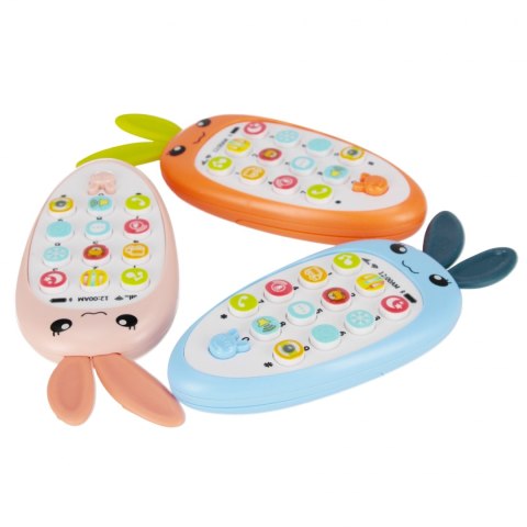 Zabawka dla dzieci Telefon Króliczek 16cm mix MEGA CREATIVE 545213