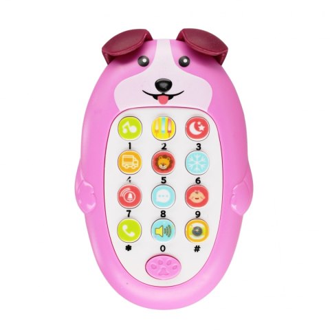 Zabawka dla dzieci Telefon Piesek 14cm mix MEGA CREATIVE 545214
