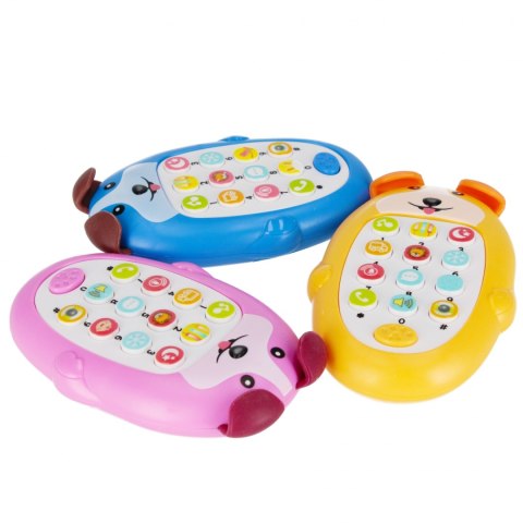 Zabawka dla dzieci Telefon Piesek 14cm mix MEGA CREATIVE 545214