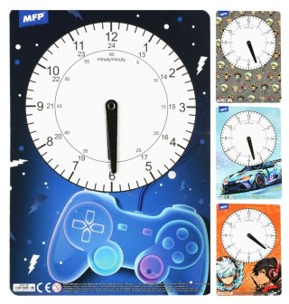 Zegar edukacyjny papierowy 21x29 Boys A 12 MFP 5301195