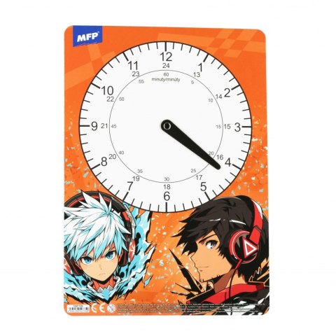 Zegar edukacyjny papierowy 21x29 Boys A 12 MFP 5301195