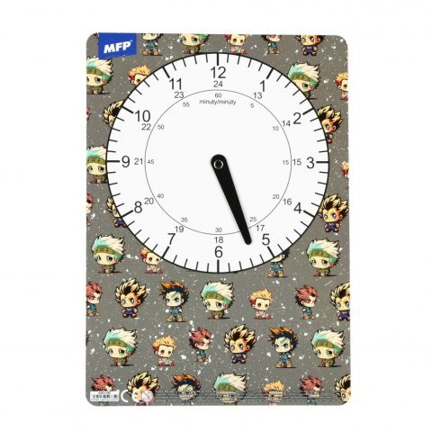Zegar edukacyjny papierowy 21x29 Boys A 12 MFP 5301195