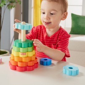 FP WOOD PIRAMIDKA KOLOROWE KWIATKI HXT77 WB2