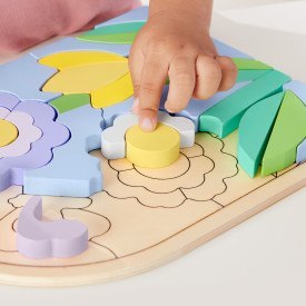 FP WOOD PUZZLE UKLADANKA KWIATY HXT97 FOL6