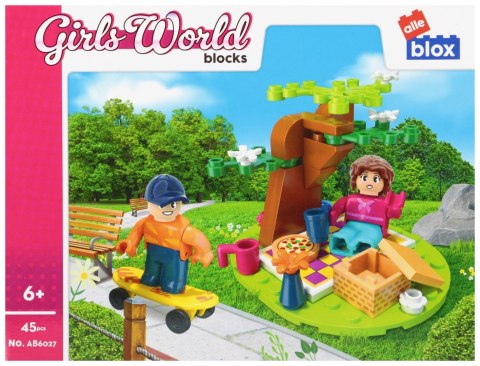 Klocki konstrukcyjne 45 elementów Girl Piknik alleBLOX 547907