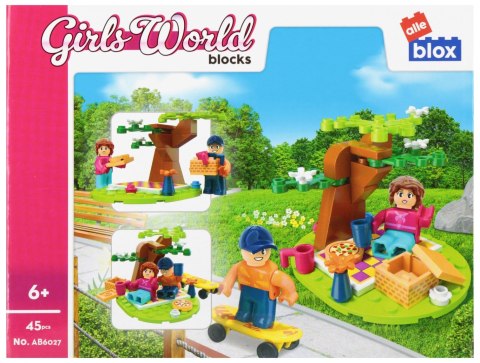 Klocki konstrukcyjne 45 elementów Girl Piknik alleBLOX 547907