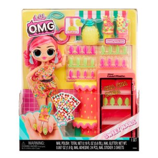 Lalka Lol Surprise z akcesoriami Omg Sweet Nails Pinky MGA 503842EUC