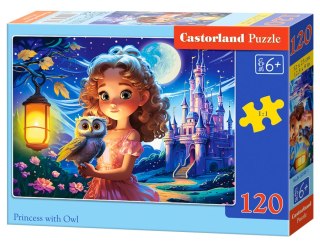 Puzzle 120 el. Princess with Owl CASTORLAND B-13593