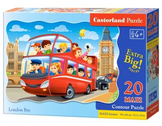 Puzzle 20 el. Maxi London Bus CASTORLAND C-02443