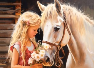 Puzzle 200 My Friend Horse CASTORLAND B-222315