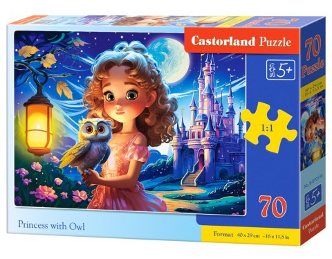 Puzzle 70 el. Princess with Owl CASTORLAND B-070190