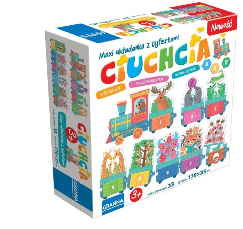 Układanka edukacyjna Ciuchcia 33el GRANNA 4434