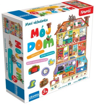 Układanka edukacyjna Mój dom 39el GRANNA 4427