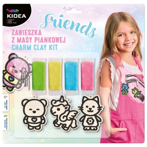 Zestaw kreatywny zawieszka z masy piankowej Friends Kidea DERFORM ZMPFKA