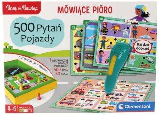 Clementoni Gra Edukacyjna Mówiące Pióro 500 pytań Pojazdy 50929