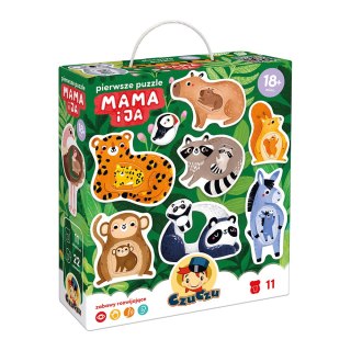 CzuCzu Pierwsze puzzle Mama i ja 18 m. dwuelementowe układanki