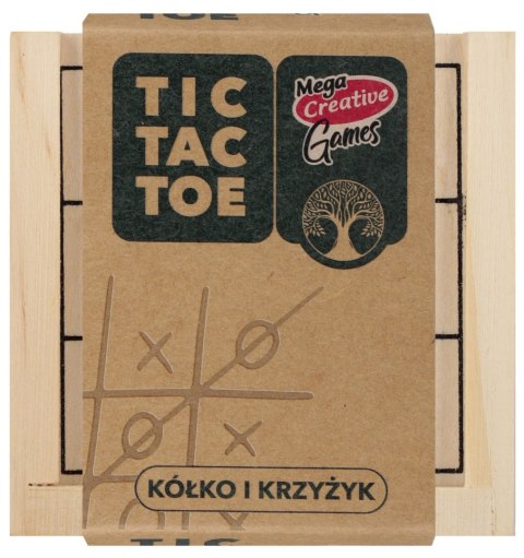 Gra Kółko i Krzyżyk drewniane kostka Wood MEGA CREATIVE 552136