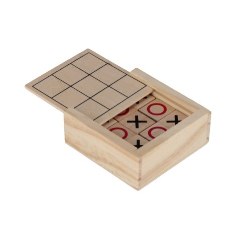 Gra Kółko i Krzyżyk drewniane kostka Wood MEGA CREATIVE 552136