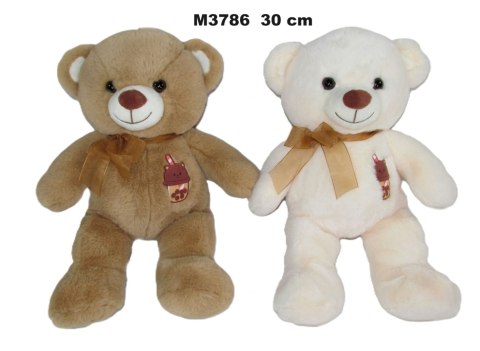 PLUSZAK MIS 30CM SIEDZACY Z KOKARDKA SA