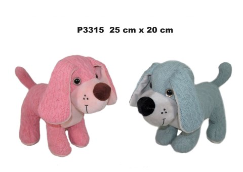 PLUSZAK PIES 25CM STOJACY SA
