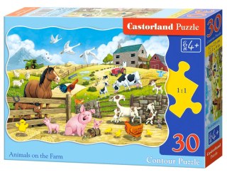 Puzzle 30 el. Animals on the Farm CASTORLAND B-03815