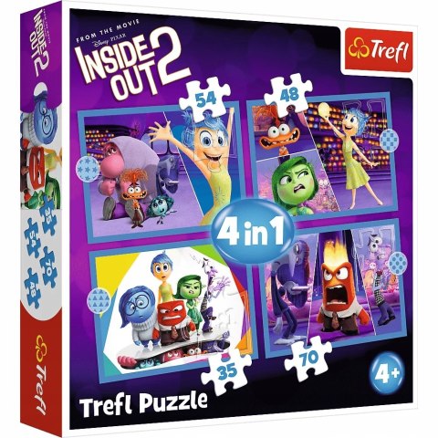 Puzzle 4w1 Inside Out 2 Emocje rządzą TREFL 34652 TR